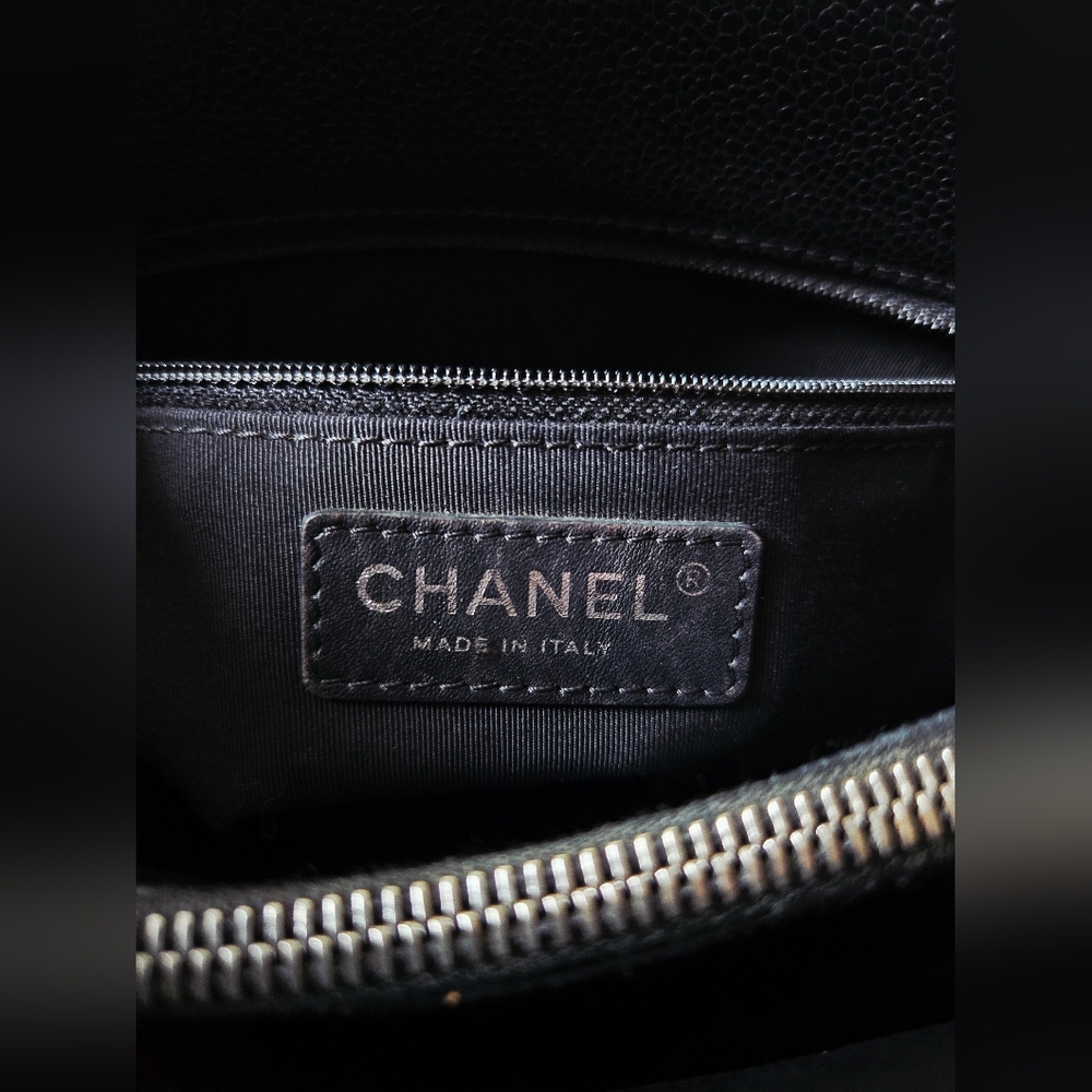 Chanel Black Quilted Caviar City Shopping Tote Bag - Picture 10 of 16